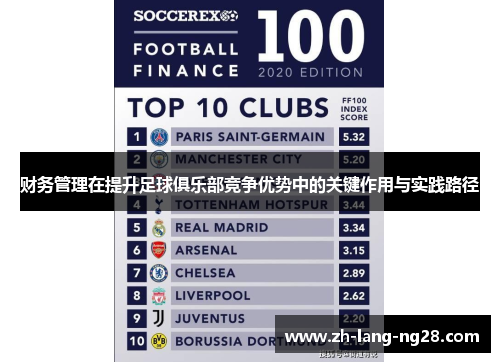 财务管理在提升足球俱乐部竞争优势中的关键作用与实践路径