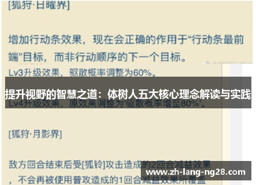 提升视野的智慧之道：体树人五大核心理念解读与实践
